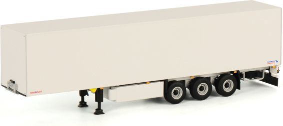WSi 1:50 Scale Box Trailer 3ax - White