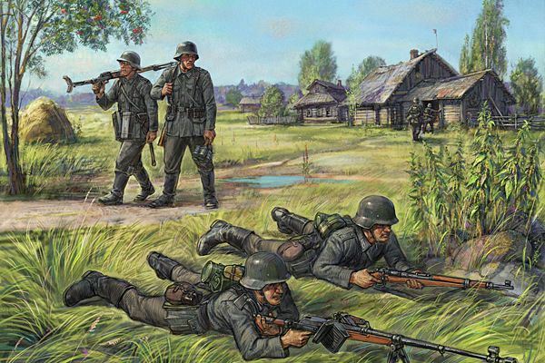 Zvesda Kits 1:72 Scale German WWII Anti Tank Rifle Team