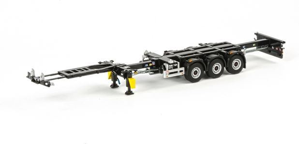 Wsi Container Chassis Trailer - Black  1:50 Scale