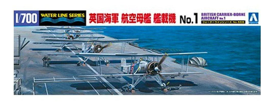 Aoshima 05942 1/700 Scale British Carrier-Borne Aircraft Set 1 Model Kit