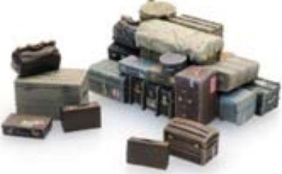 Artitec 1:87 Scale Cabin Trunks and Luggage Ready Made Painted