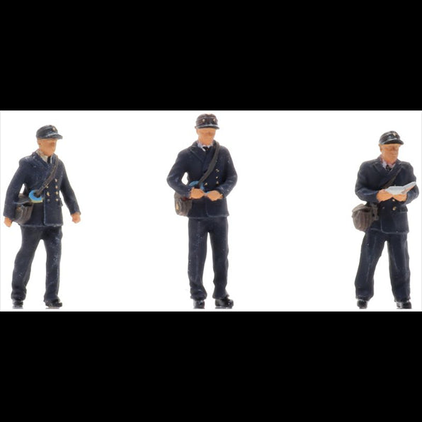 Artitec 1:87 Scale Conductors on Train 1950-70s (3x) (NS) Ready-Made Figures