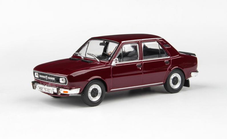 Abrex 1:43 Scale Skoda 120L 1982 Maroon Red