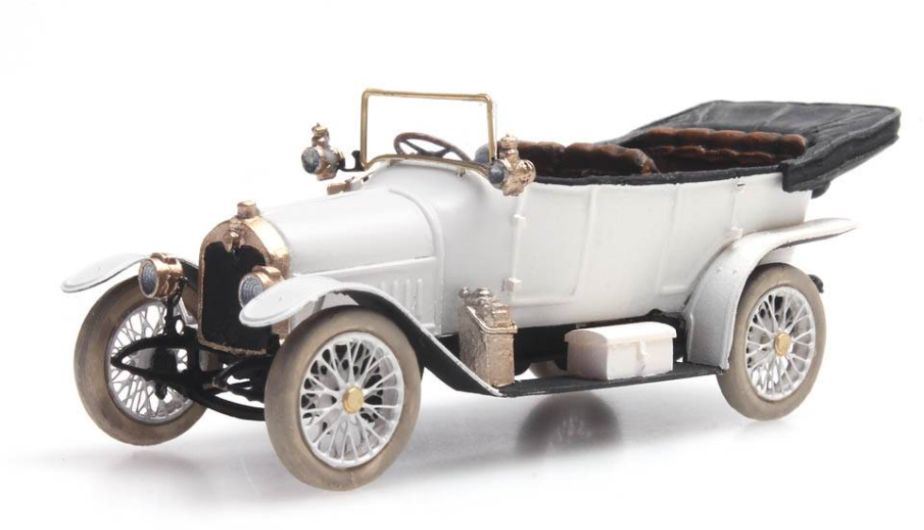 Artitec 1:87 Scale Audi 10/28 Civilian White 1:87 Ready-Made, Painted