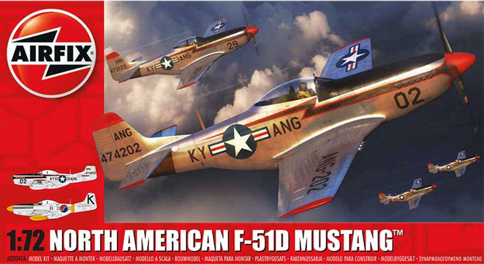 Airfix 1/72 Scale North American F-51D Mustang Korean War A02047A