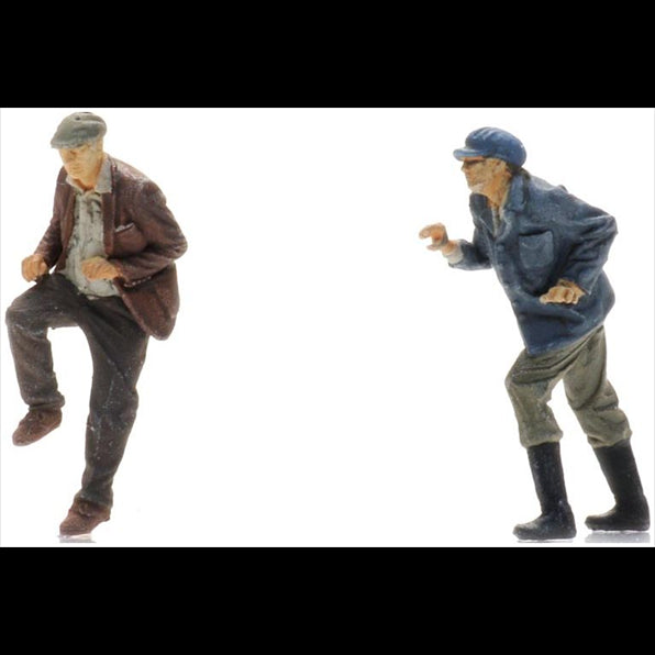 Artitec 1:87 Scale Sweating Cargo Cyclists (2x) Ready-Made Figures
