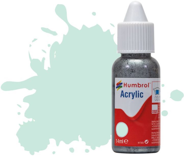 Humbrol 14ML  Duck Egg Blue Matt Acrylic Paint Dropper Bottle
