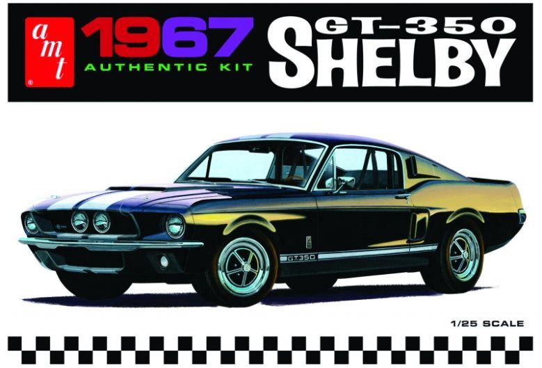 AMT Kits 1:25 Scale Shelby GT350 Moulded In White 1967