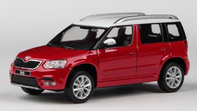 Abrex 1:43 Scale Skoda Yeti FL 2013 Corrida Red Uni