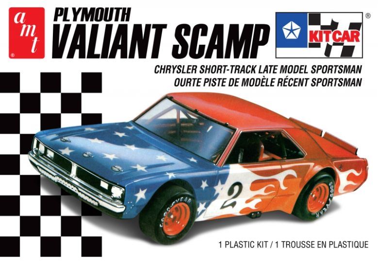AMT Kits 1:25 Scale Plymouth Valiant Scamp Kit Car