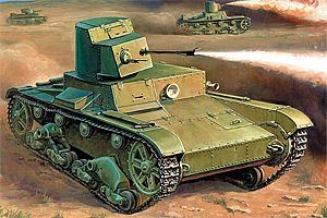 Zvesda Kits 1:100 Scale T-26 Flamethrower Tank