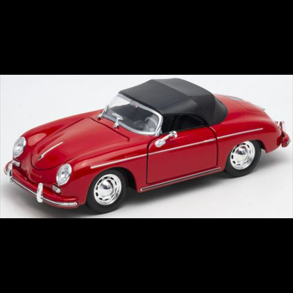 Welly 1:24 Scale Porsche 356 A Speedster Red Closed Top