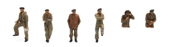 Artitec 1:87 Scale UK Tank Crew (6 Fig) 1:87 Ready-Made, Painted