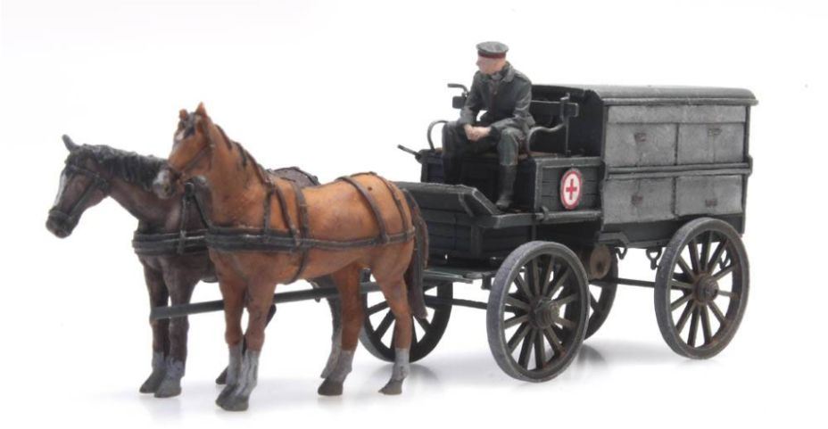 Artitec 1:87 Scale WWI Ambulance 1:87 Ready-Made, Painted