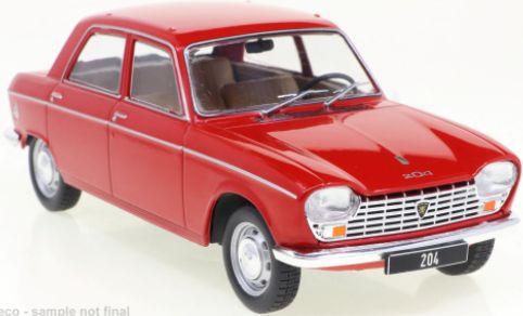 Whitebox 1:24 Scale Peugeot 204 Red 1968