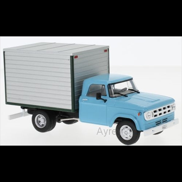 Whitebox 1:43 Scale Dodge D-400 Box Van, light blue/grey, 1971