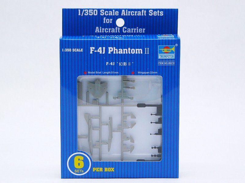 Trumpeter 1:350 Scale F-4J Phantom (qty 6)
