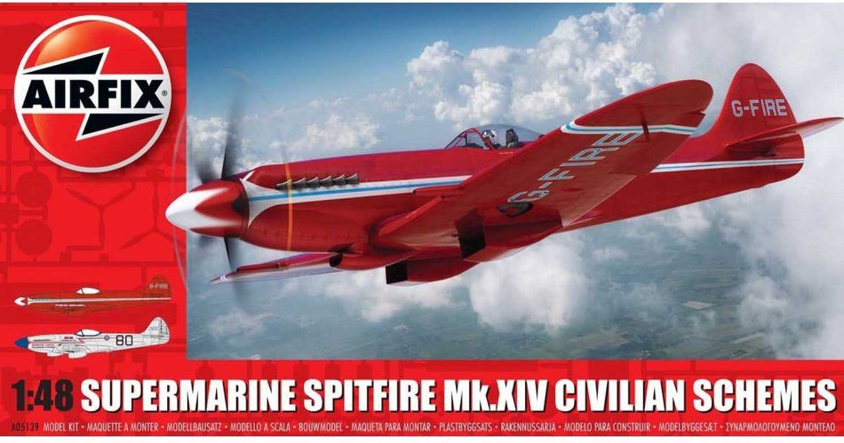 Airfix 1:48 Scale Supermarine Spitfire MkXIV Civilian Scheme