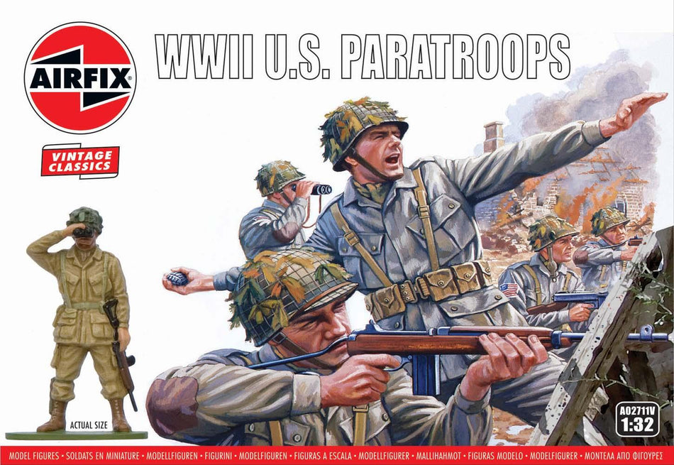 Airfix 1/32 Scale WWII US PARATROOPERS A02711V