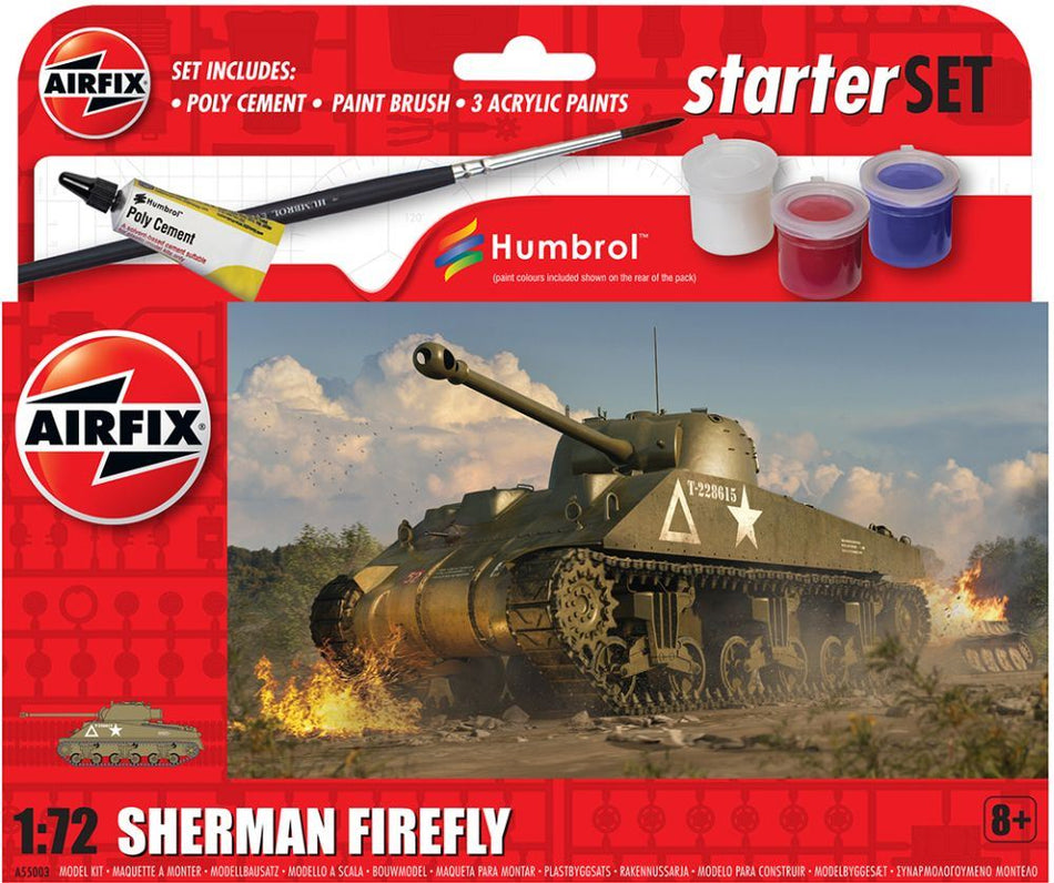 Airfix 1:72 Scale Sherman Firefly Starter Set