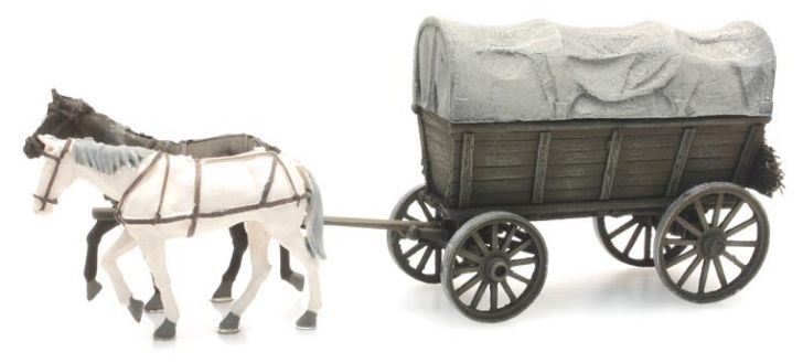 Artitec 1:87 Scale Farm Wagon With Tarp 1:87 Ready-Made, Painted