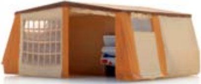 Artitec 1:120 Scale Alpenkreuzer Pop-Up Camper Open Ready Made Painted