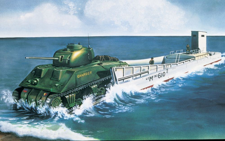 Airfix 1:76 Scale LCM3 + Sherman