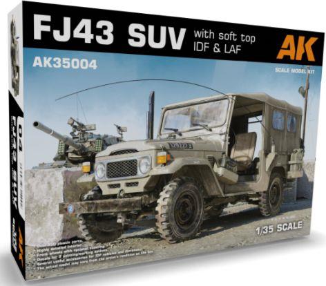 AK Interactive 1:35 Scale FJ43 SUV w/Soft Top IDF & LAF