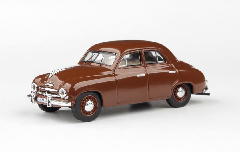 Abrex 1:43 Scale Skoda 1201 1956 Brown