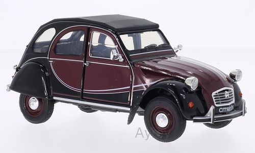 Welly 1:24 Scale Citroen Charleston 2CV 1982 - Red/Black