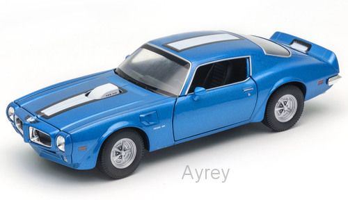 Welly 1:24 Scale Pontiac Firebird Trans Am blue/White Stripe 1972