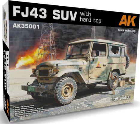AK Interactive 1:35 Scale FJ43 SUV w/Hard Top