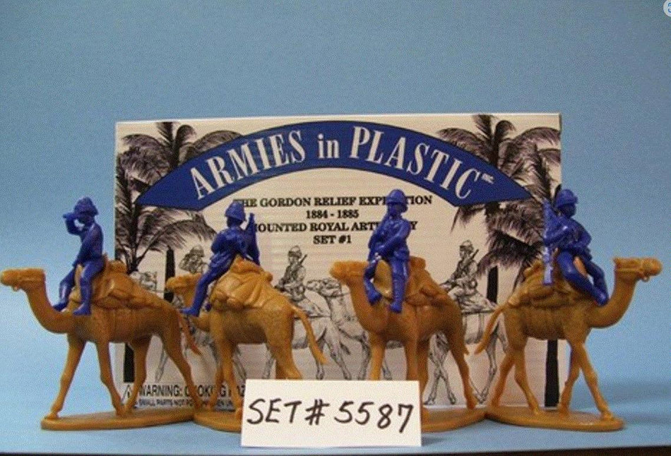 Armies In Plastic 5587 1:32 Scale Gordon Relief Campaign 1884-1885 Mounted Royal Artillery Set 1
