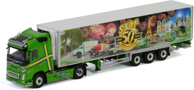 WSi 1:50 Scale Volvo FH4 Globetrotter 4X2 Reefer Trailer 3 Axle 'Staf Transports'