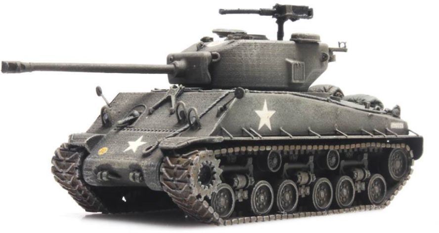 Artitec 1:87 Scale US Sherman M4A3 E8 1:87 Ready-Made, Painted
