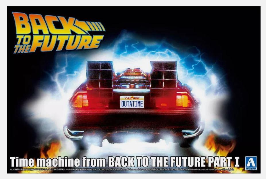 Aoshima 06436 1/24 Scale TIME MACHINE BACK TO THE FUTURE PART I DEL.OREAN