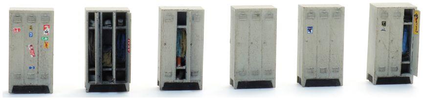 Artitec 1:120 Scale Lockers Ready-Made, Painted