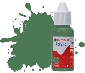 Humbrol 14ML  No 101 Mid Green   Matt