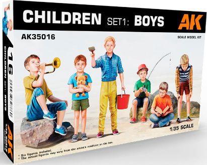 AK Interactive 1:35 Scale Children Set 1 Boys