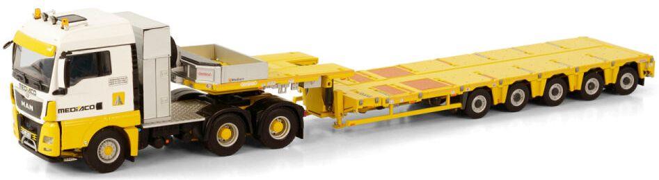 WSi 1:50 Scale MAN TGX XLX 6x4 Nooteboom MCO-PX 5 Axle 'Mediaco'