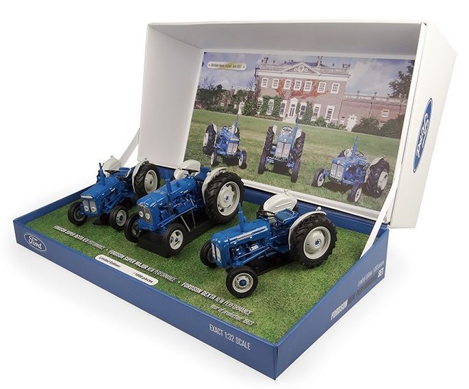 Universal Hobbies 1:32 Scale Fordson New Performance 3pc Collector Set Ltd 1000pcs