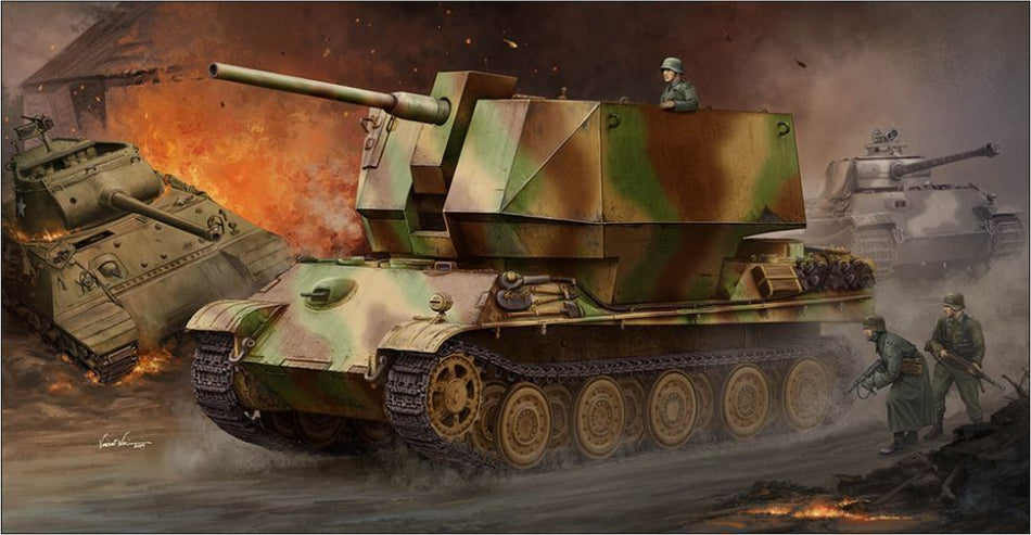 Trumpeter 1:35 Scale Flakpanther w/ 8.8cm FlaK36/37