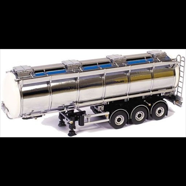 WSi 1:50 Scale Tanker Trailer - White/Chrome