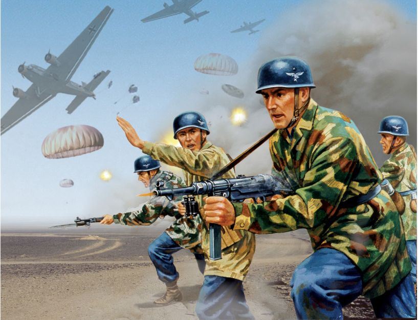 Airfix 1:32 Scale WWII German Paratroops