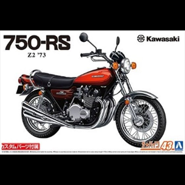 Aoshima 1:12 Scale Kawasaki Z2 750RS 1973 & Custom Parts