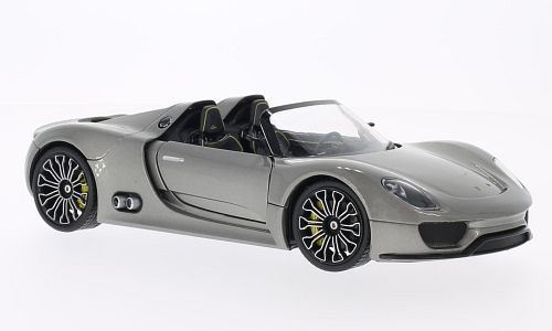 Welly 1:24 Scale Porsche 918 Spyder - Met Grey