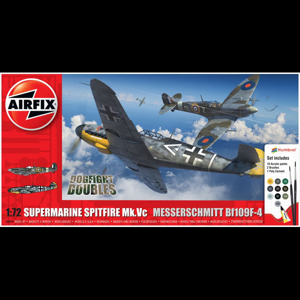 Airfix 1:72 Scale Supermarine Spitfire Mk.Vc vs Bf109F-4 Dog