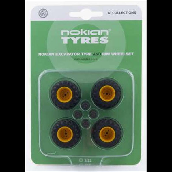AT Collections 1:32 Scale Nokian Single Tyre and rim wheelset incl