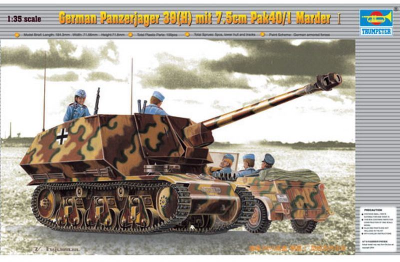 Trumpeter 1:35 Scale Panzerjager 39H mit PaK40/3 75mm Marder I