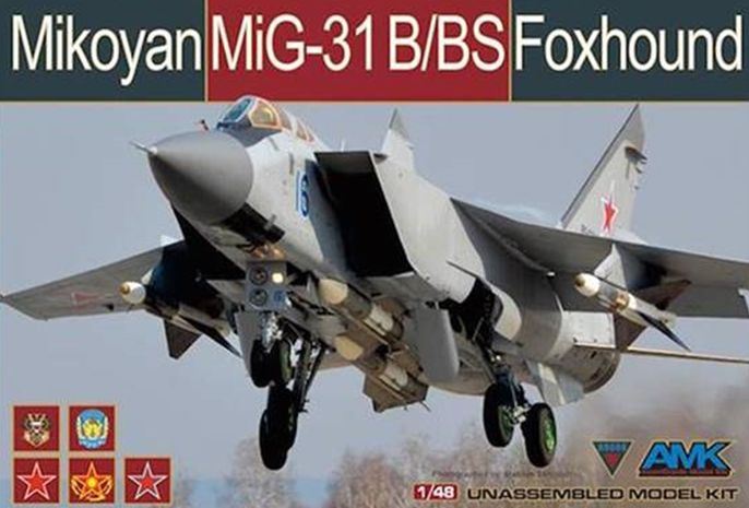 AMK Kits 1:48 Scale Mikoyan MiG-31B Foxhound Russian Fighter